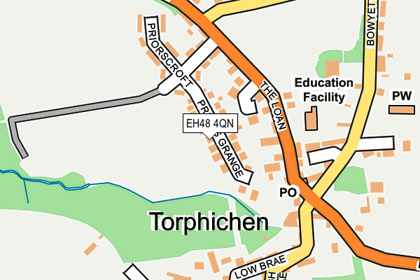 EH48 4QN map - OS OpenMap – Local (Ordnance Survey) EH48 4QN map - OS OpenMap – Local (Ordnance Survey)