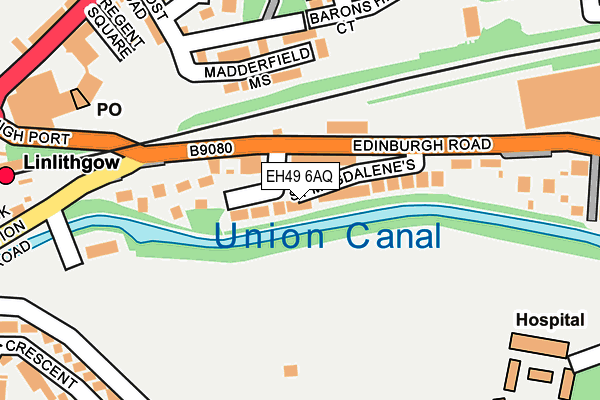 EH49 6AQ map - OS OpenMap – Local (Ordnance Survey) EH49 6AQ map - OS OpenMap – Local (Ordnance Survey)