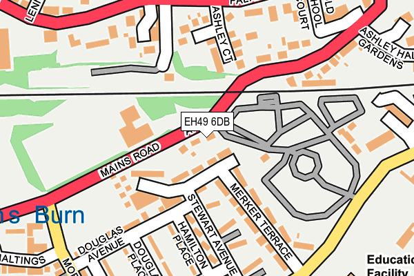 EH49 6DB map - OS OpenMap – Local (Ordnance Survey) EH49 6DB map - OS OpenMap – Local (Ordnance Survey)