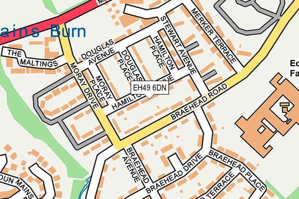 EH49 6DN map - OS OpenMap – Local (Ordnance Survey) EH49 6DN map - OS OpenMap – Local (Ordnance Survey)