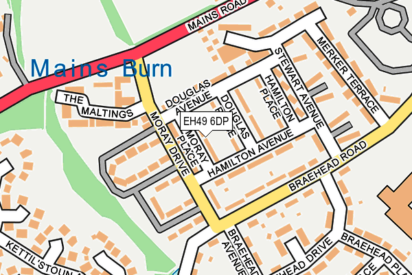 EH49 6DP map - OS OpenMap – Local (Ordnance Survey)