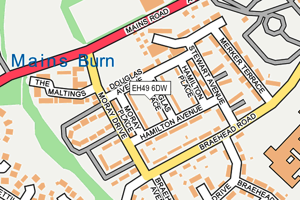 EH49 6DW map - OS OpenMap – Local (Ordnance Survey) EH49 6DW map - OS OpenMap – Local (Ordnance Survey)