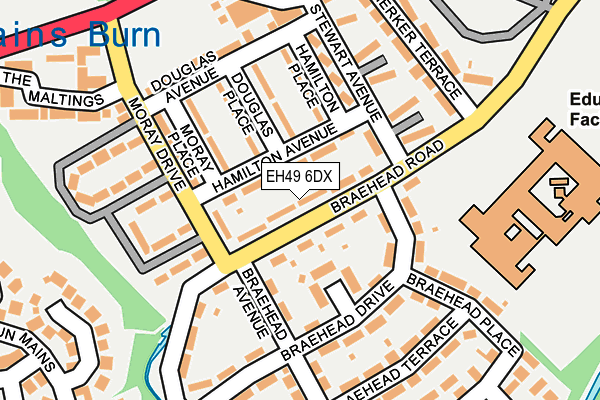 EH49 6DX map - OS OpenMap – Local (Ordnance Survey) EH49 6DX map - OS OpenMap – Local (Ordnance Survey)