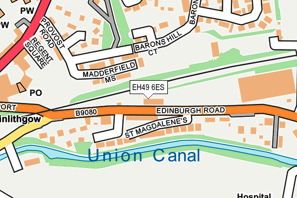 EH49 6ES map - OS OpenMap – Local (Ordnance Survey) EH49 6ES map - OS OpenMap – Local (Ordnance Survey)