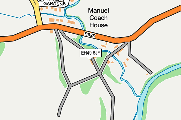EH49 6JF map - OS OpenMap – Local (Ordnance Survey) EH49 6JF map - OS OpenMap – Local (Ordnance Survey)