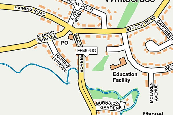 EH49 6JG map - OS OpenMap – Local (Ordnance Survey) EH49 6JG map - OS OpenMap – Local (Ordnance Survey)