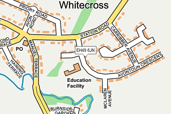 EH49 6JN map - OS OpenMap – Local (Ordnance Survey) EH49 6JN map - OS OpenMap – Local (Ordnance Survey)
