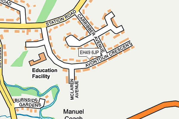 EH49 6JP map - OS OpenMap – Local (Ordnance Survey) EH49 6JP map - OS OpenMap – Local (Ordnance Survey)
