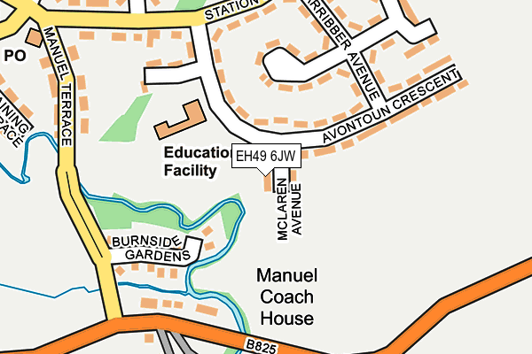 EH49 6JW map - OS OpenMap – Local (Ordnance Survey) EH49 6JW map - OS OpenMap – Local (Ordnance Survey)