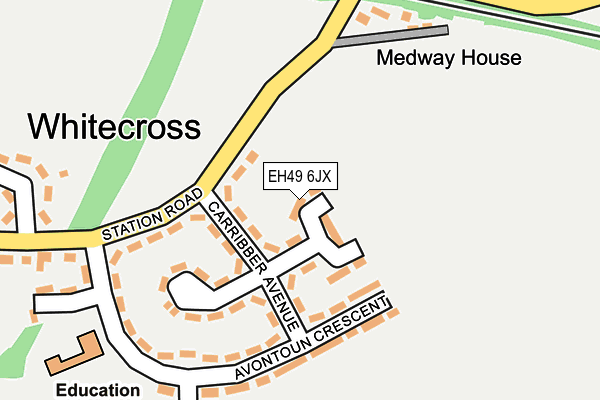 EH49 6JX map - OS OpenMap – Local (Ordnance Survey) EH49 6JX map - OS OpenMap – Local (Ordnance Survey)