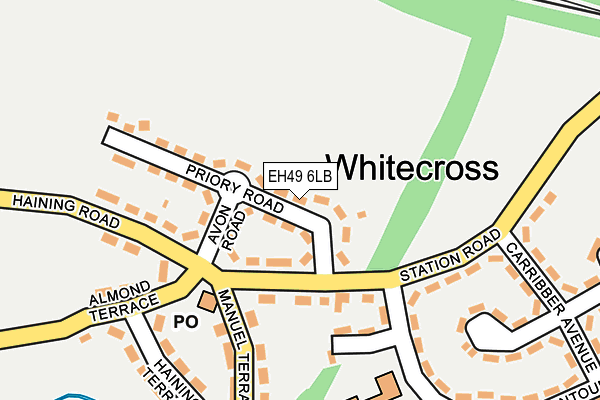 EH49 6LB map - OS OpenMap – Local (Ordnance Survey) EH49 6LB map - OS OpenMap – Local (Ordnance Survey)