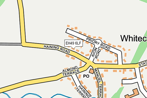 EH49 6LF map - OS OpenMap – Local (Ordnance Survey) EH49 6LF map - OS OpenMap – Local (Ordnance Survey)