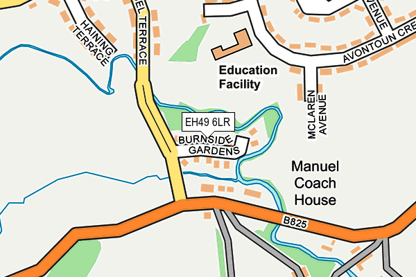 EH49 6LR map - OS OpenMap – Local (Ordnance Survey) EH49 6LR map - OS OpenMap – Local (Ordnance Survey)