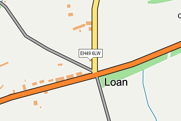 EH49 6LW map - OS OpenMap – Local (Ordnance Survey) EH49 6LW map - OS OpenMap – Local (Ordnance Survey)