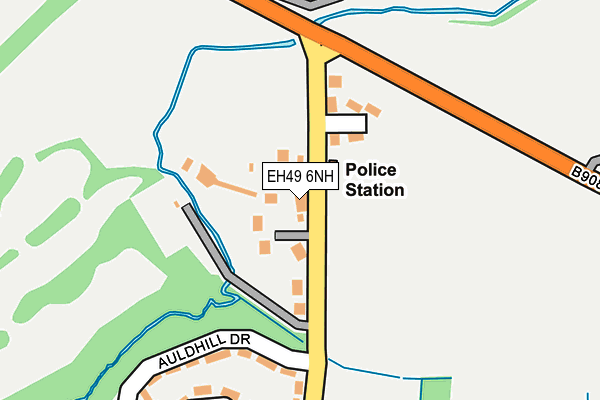 EH49 6NH map - OS OpenMap – Local (Ordnance Survey) EH49 6NH map - OS OpenMap – Local (Ordnance Survey)