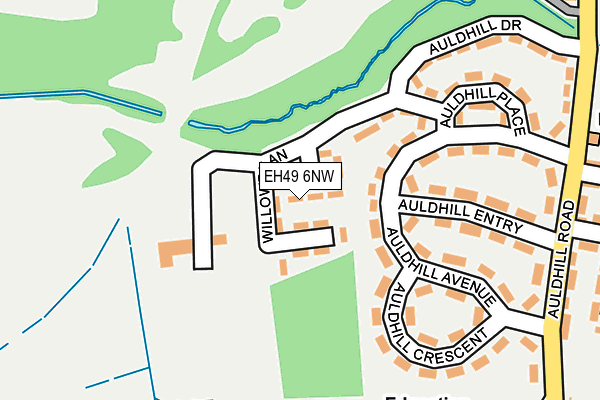 EH49 6NW map - OS OpenMap – Local (Ordnance Survey) EH49 6NW map - OS OpenMap – Local (Ordnance Survey)