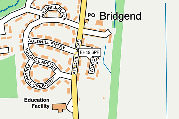 EH49 6PF map - OS OpenMap – Local (Ordnance Survey) EH49 6PF map - OS OpenMap – Local (Ordnance Survey)
