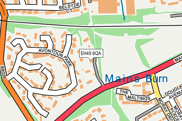 EH49 6QA map - OS OpenMap – Local (Ordnance Survey) EH49 6QA map - OS OpenMap – Local (Ordnance Survey)