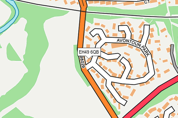 EH49 6QB map - OS OpenMap – Local (Ordnance Survey) EH49 6QB map - OS OpenMap – Local (Ordnance Survey)
