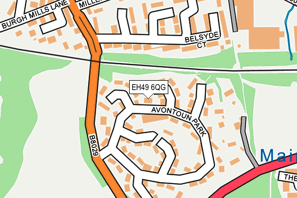 EH49 6QG map - OS OpenMap – Local (Ordnance Survey) EH49 6QG map - OS OpenMap – Local (Ordnance Survey)