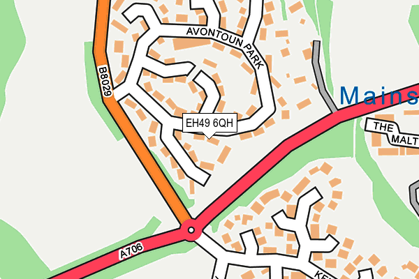EH49 6QH map - OS OpenMap – Local (Ordnance Survey) EH49 6QH map - OS OpenMap – Local (Ordnance Survey)