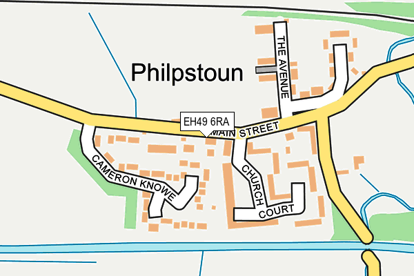 EH49 6RA map - OS OpenMap – Local (Ordnance Survey) EH49 6RA map - OS OpenMap – Local (Ordnance Survey)