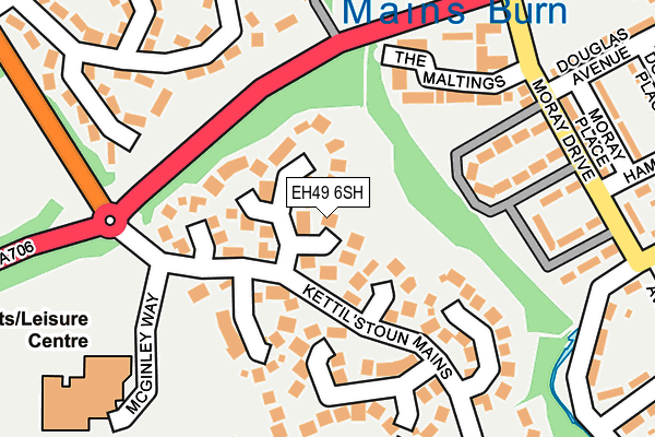 EH49 6SH map - OS OpenMap – Local (Ordnance Survey) EH49 6SH map - OS OpenMap – Local (Ordnance Survey)
