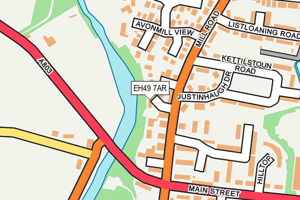 EH49 7AR map - OS OpenMap – Local (Ordnance Survey) EH49 7AR map - OS OpenMap – Local (Ordnance Survey)