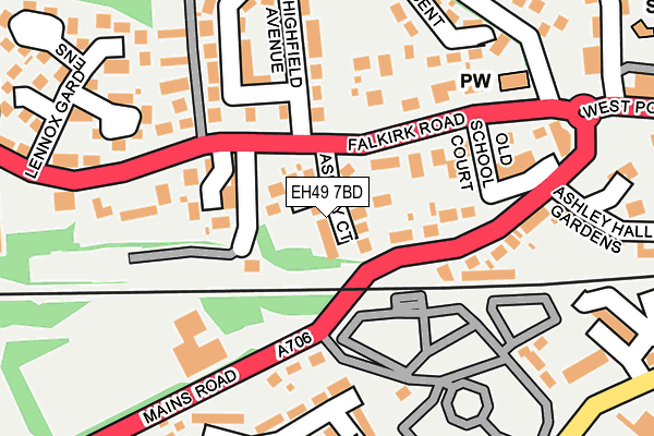 EH49 7BD map - OS OpenMap – Local (Ordnance Survey) EH49 7BD map - OS OpenMap – Local (Ordnance Survey)