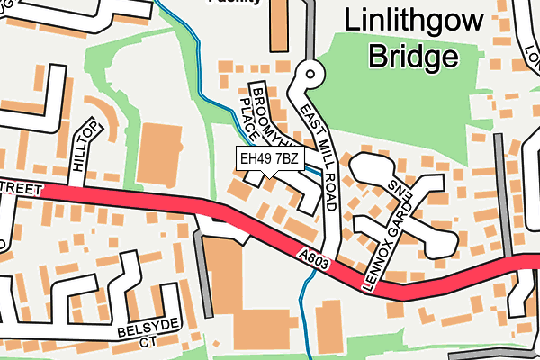 EH49 7BZ map - OS OpenMap – Local (Ordnance Survey) EH49 7BZ map - OS OpenMap – Local (Ordnance Survey)