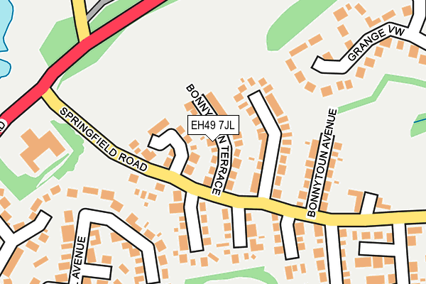 EH49 7JL map - OS OpenMap – Local (Ordnance Survey) EH49 7JL map - OS OpenMap – Local (Ordnance Survey)