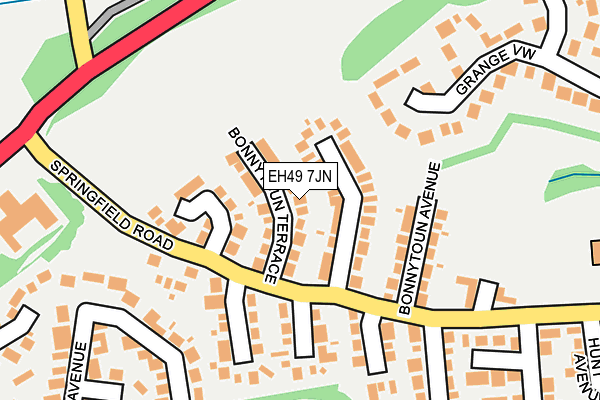 EH49 7JN map - OS OpenMap – Local (Ordnance Survey)