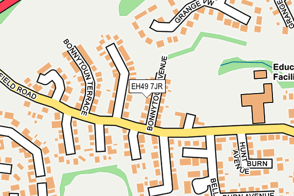 EH49 7JR map - OS OpenMap – Local (Ordnance Survey) EH49 7JR map - OS OpenMap – Local (Ordnance Survey)