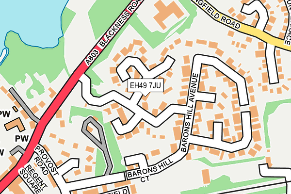 EH49 7JU map - OS OpenMap – Local (Ordnance Survey) EH49 7JU map - OS OpenMap – Local (Ordnance Survey)