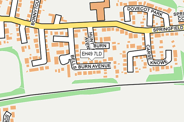 EH49 7LD map - OS OpenMap – Local (Ordnance Survey) EH49 7LD map - OS OpenMap – Local (Ordnance Survey)