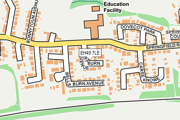EH49 7LE map - OS OpenMap – Local (Ordnance Survey) EH49 7LE map - OS OpenMap – Local (Ordnance Survey)