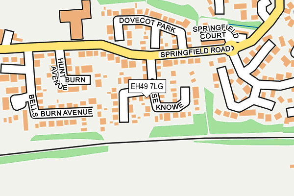 EH49 7LG map - OS OpenMap – Local (Ordnance Survey) EH49 7LG map - OS OpenMap – Local (Ordnance Survey)