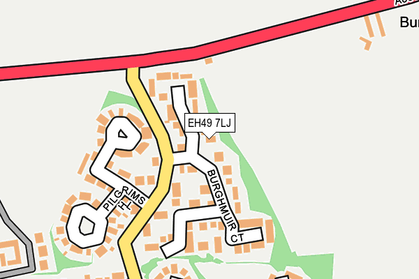 EH49 7LJ map - OS OpenMap – Local (Ordnance Survey) EH49 7LJ map - OS OpenMap – Local (Ordnance Survey)