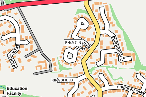 EH49 7LN map - OS OpenMap – Local (Ordnance Survey) EH49 7LN map - OS OpenMap – Local (Ordnance Survey)