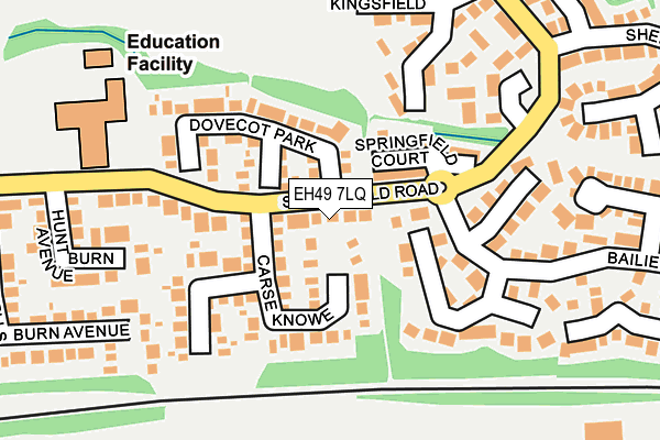 EH49 7LQ map - OS OpenMap – Local (Ordnance Survey) EH49 7LQ map - OS OpenMap – Local (Ordnance Survey)