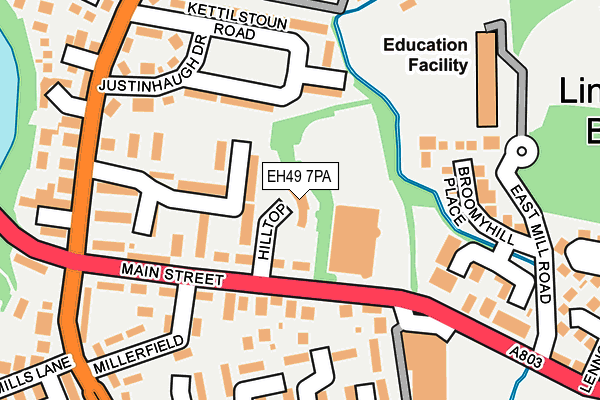 EH49 7PA map - OS OpenMap – Local (Ordnance Survey) EH49 7PA map - OS OpenMap – Local (Ordnance Survey)