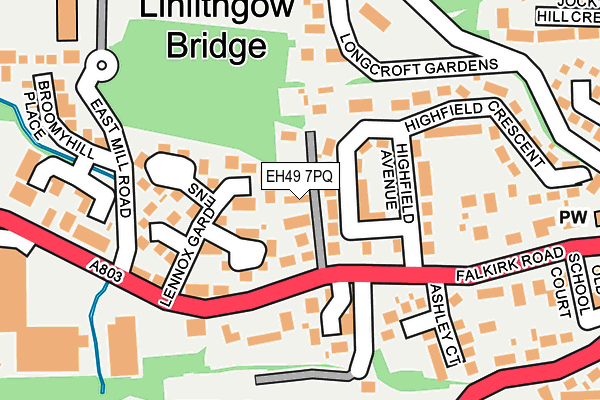 EH49 7PQ map - OS OpenMap – Local (Ordnance Survey) EH49 7PQ map - OS OpenMap – Local (Ordnance Survey)