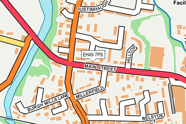 EH49 7PS map - OS OpenMap – Local (Ordnance Survey) EH49 7PS map - OS OpenMap – Local (Ordnance Survey)
