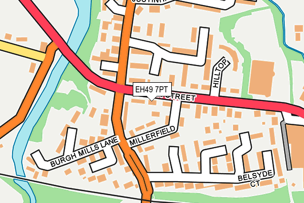 EH49 7PT map - OS OpenMap – Local (Ordnance Survey) EH49 7PT map - OS OpenMap – Local (Ordnance Survey)