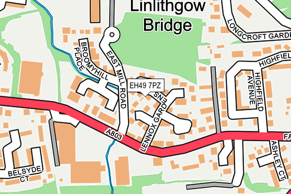 EH49 7PZ map - OS OpenMap – Local (Ordnance Survey) EH49 7PZ map - OS OpenMap – Local (Ordnance Survey)