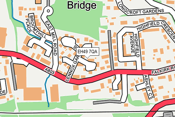 EH49 7QA map - OS OpenMap – Local (Ordnance Survey) EH49 7QA map - OS OpenMap – Local (Ordnance Survey)
