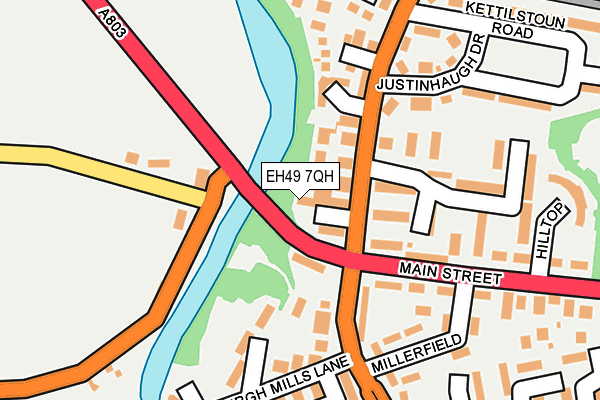 EH49 7QH map - OS OpenMap – Local (Ordnance Survey) EH49 7QH map - OS OpenMap – Local (Ordnance Survey)