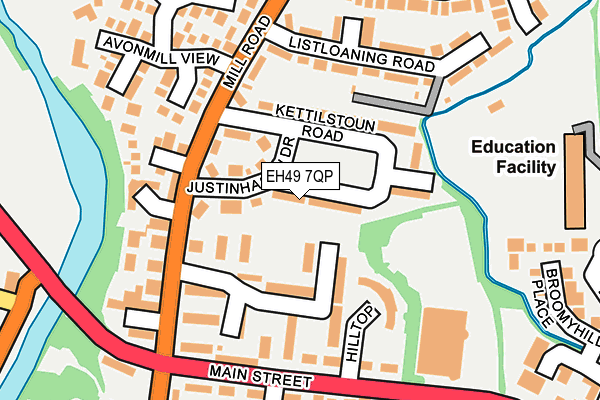 EH49 7QP map - OS OpenMap – Local (Ordnance Survey) EH49 7QP map - OS OpenMap – Local (Ordnance Survey)