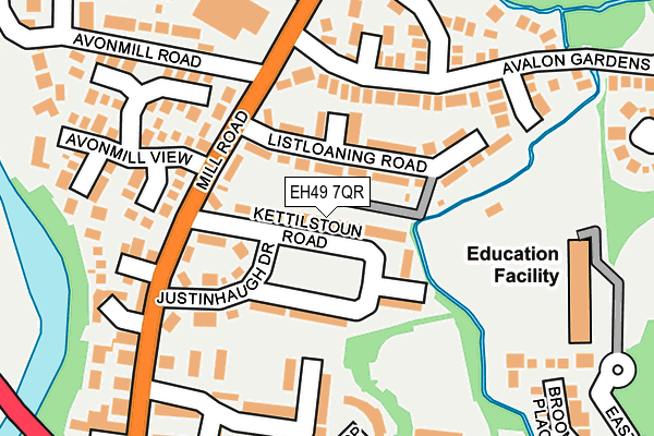 EH49 7QR map - OS OpenMap – Local (Ordnance Survey) EH49 7QR map - OS OpenMap – Local (Ordnance Survey)