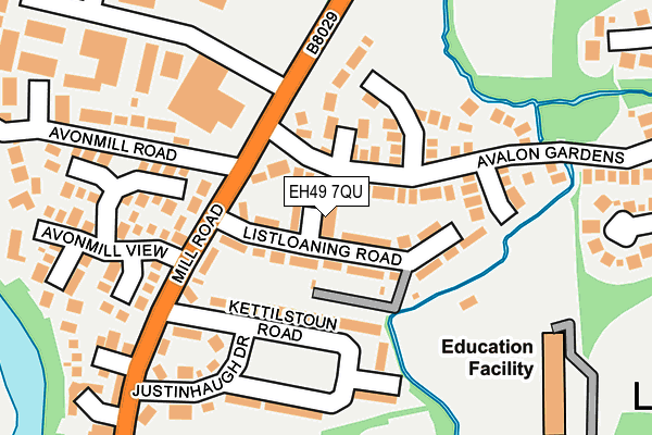 EH49 7QU map - OS OpenMap – Local (Ordnance Survey) EH49 7QU map - OS OpenMap – Local (Ordnance Survey)
